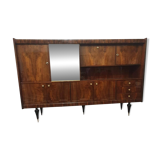 Vintage mahogany varnished sideboard from the 70s