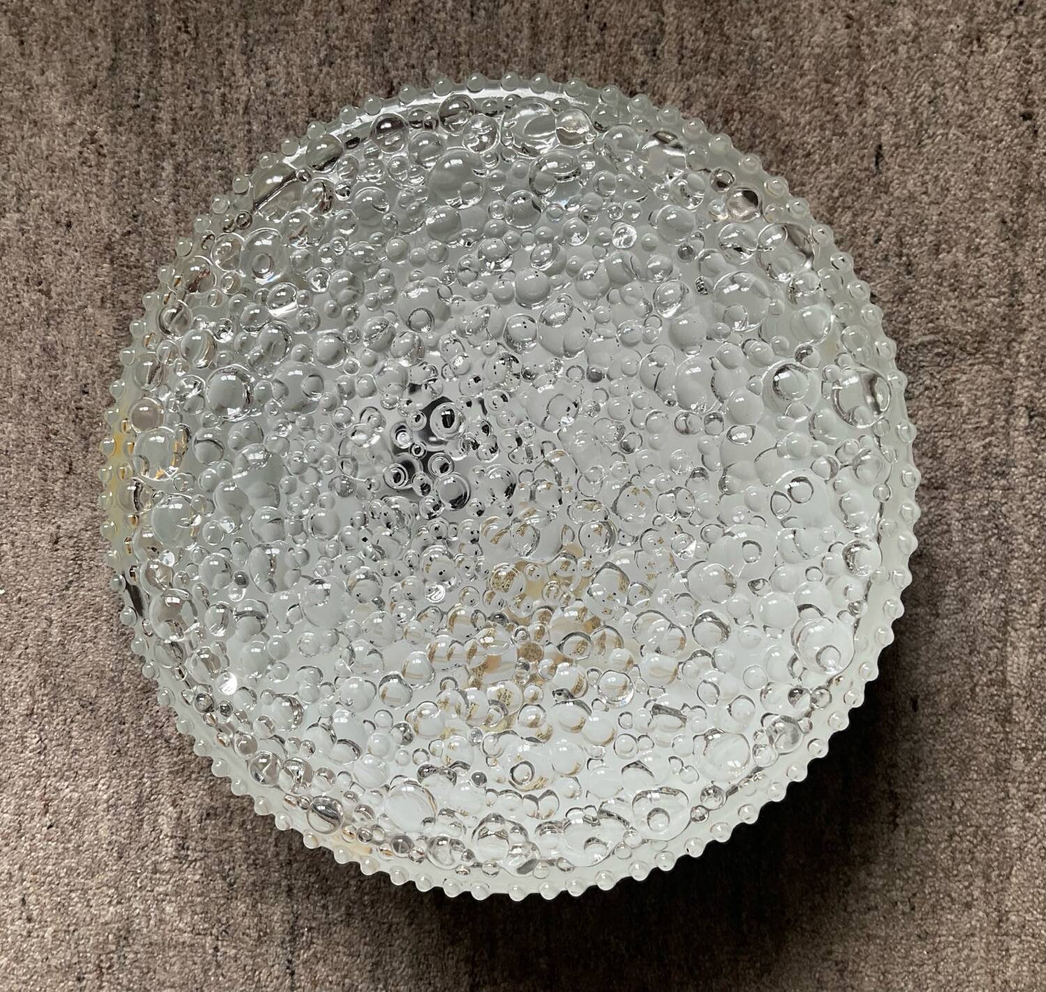 Vintage glass wall light 30cm from the 70s