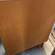 Vintage Danish bookcase / highboard with smoked glass doors