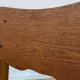 Scandinavian chair wood & vintage orange