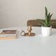 Antique hand candlestick in solid gilded brass.