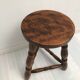 Tabouret en boispied tripode