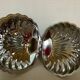 Metal scallop butter dish