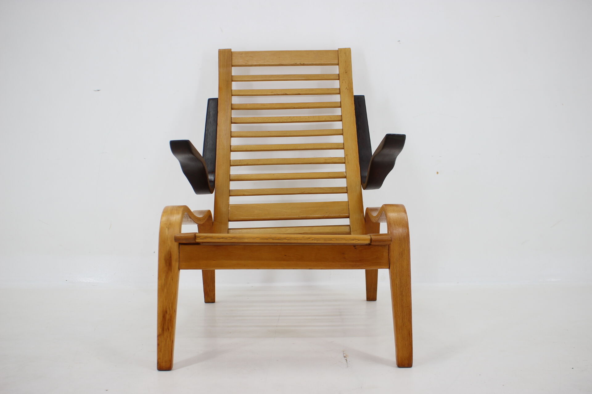 1960s Jan Vanek Beech Bentwood Armchair, Czechoslovakia