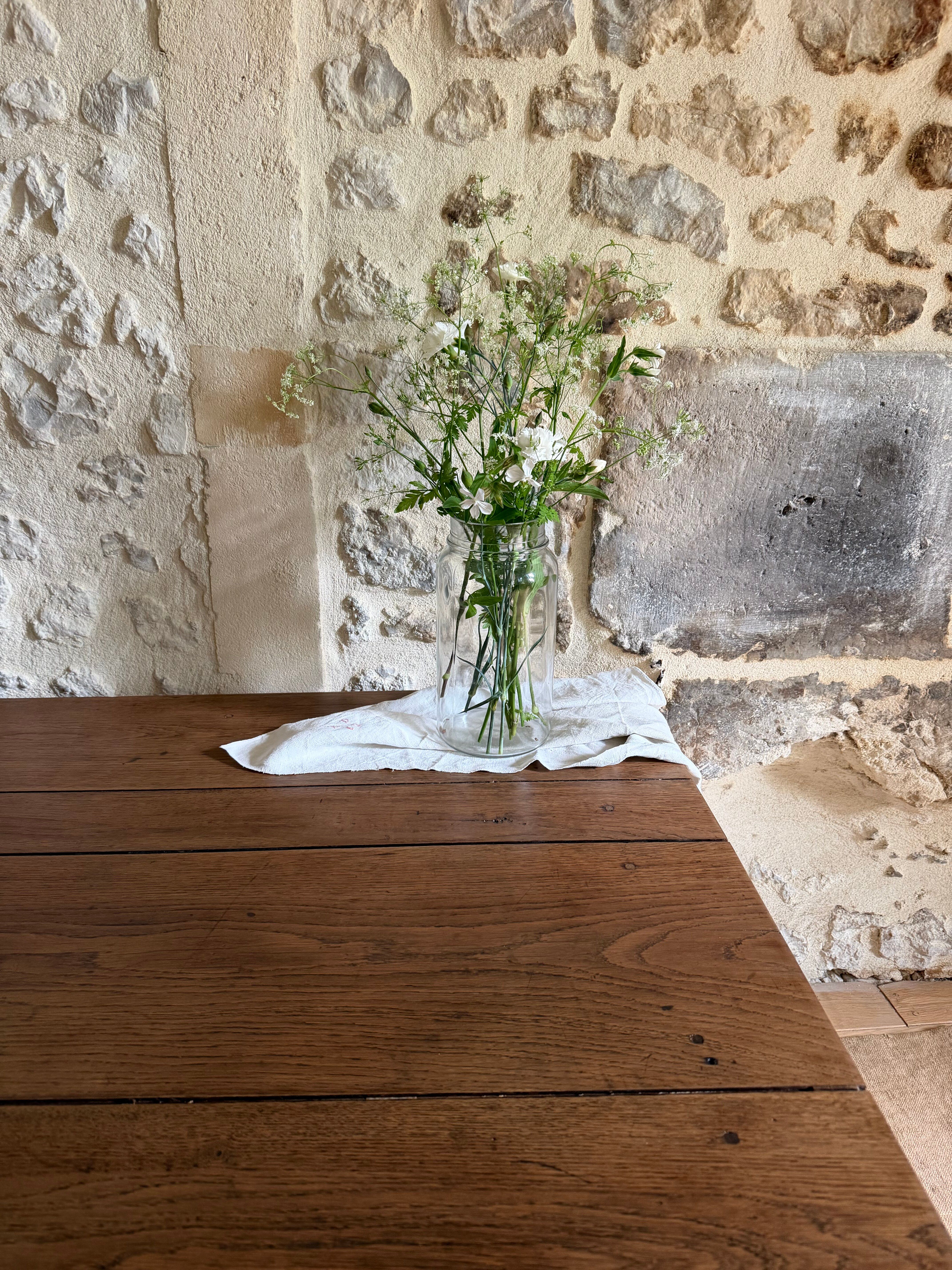 Grande table basse de ferme