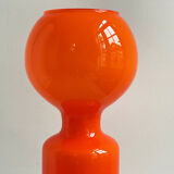 Lampe de table en verre orange par Jean-Paul Emonds-Alt pour Philips