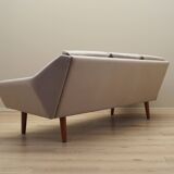 Grey velour sofa, Danish design, 1980s, production: Denmark