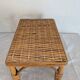 Petit banc en rotin et osier – années 1960