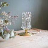Cut glass table lamp