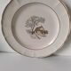 Large vintage Italian earthenware platter with cottage decoration – 1950s-1970s