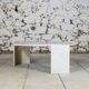 Table basse en marbre forme oeil 1970