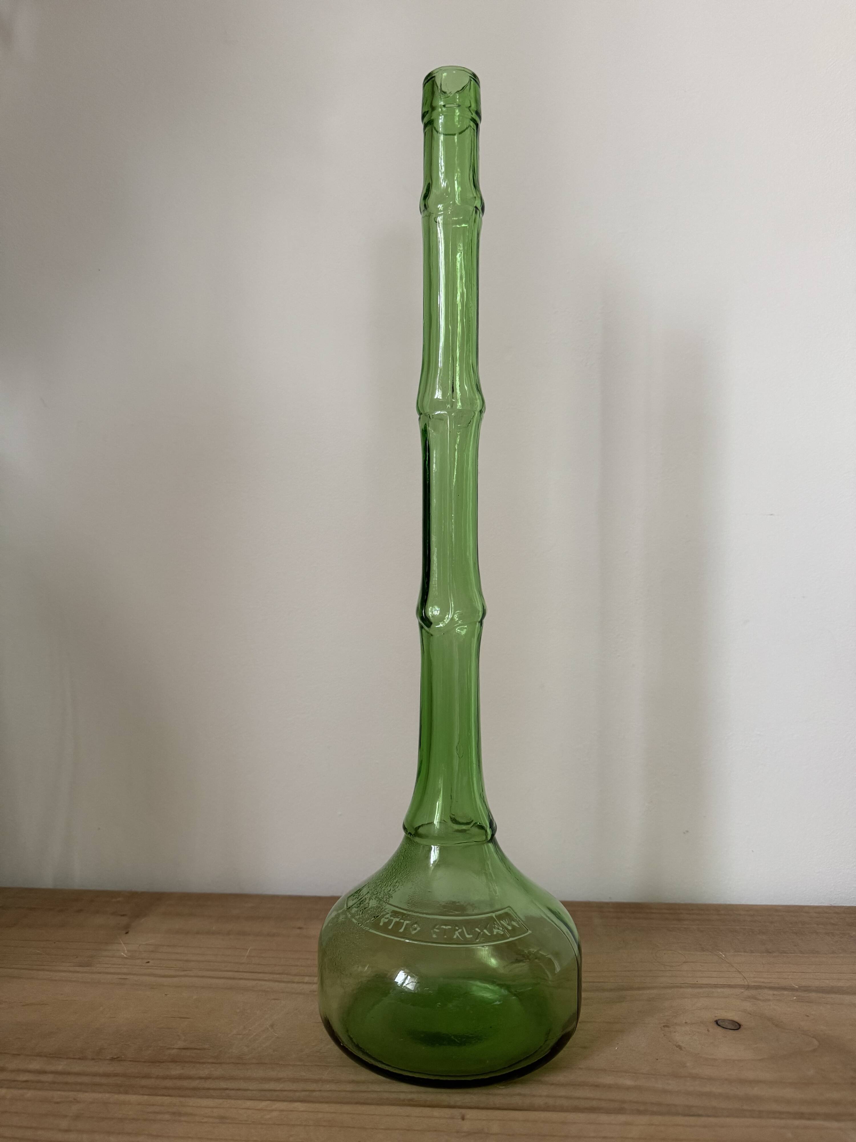 Ancienne carafe à décanter en verre brevetto Etrusca