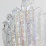 Vintage Murano Glass Shell Wall Lamp - Transparent Iridescent Glass, 1970s Italy