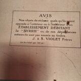 Advertising painted plaque