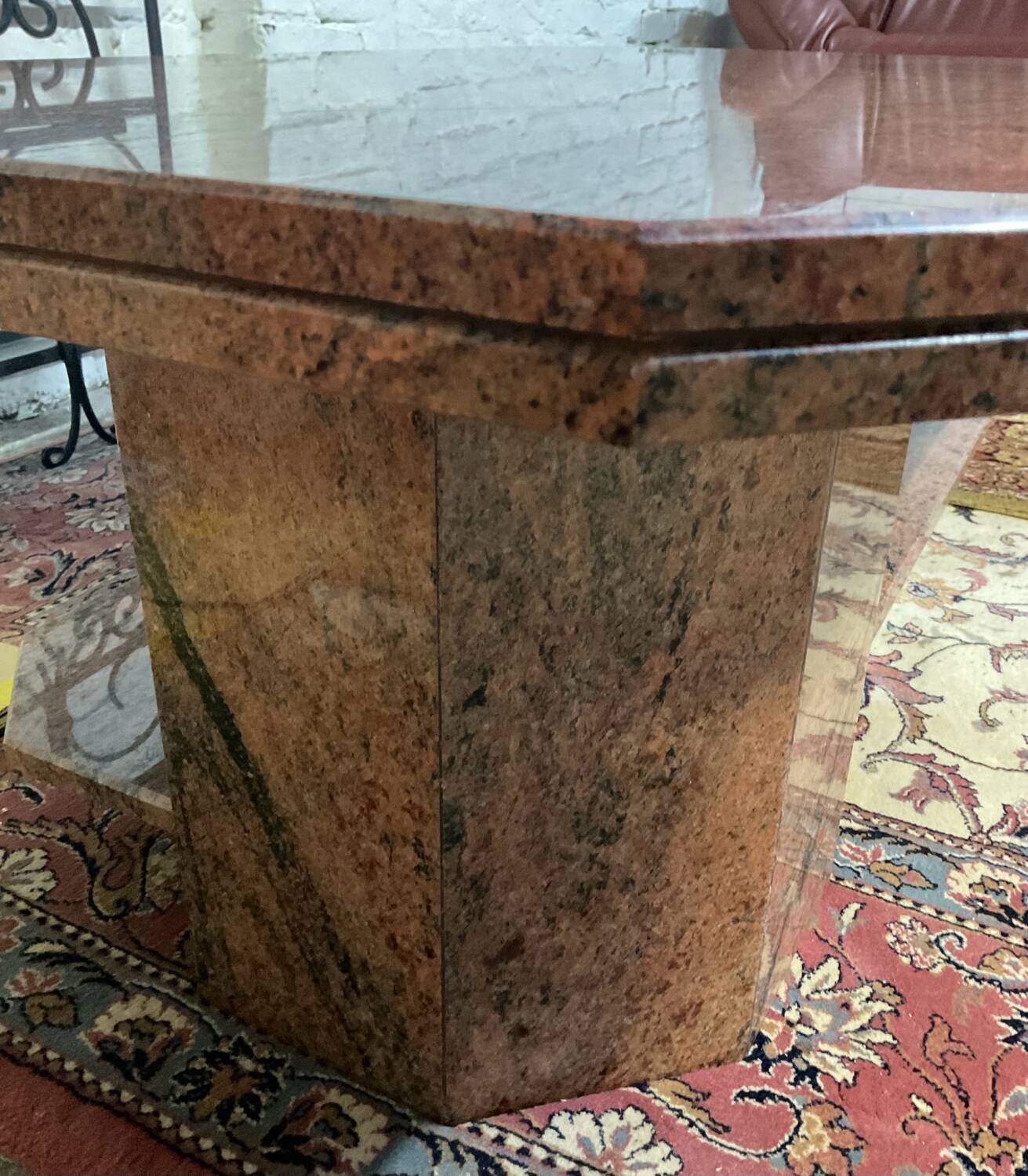 Vintage granite coffee table from the 80s
