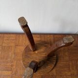 Vintage wooden side table / stool