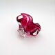 Bowl - Josef Hospodka - Sommerso Bohemian Crystal Pink
