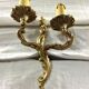 Louis XV style bronze wall lamp with 2 lights