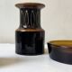 Ceramic vase Boch Freres, famous pottery from the 1970s.