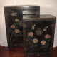 Chinese accent furniture black lacquered dating from 1970