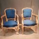 Pair of Louis XV style armchairs
