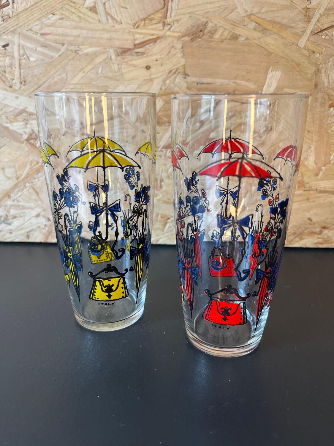 Pair of Italian glass year 50/60