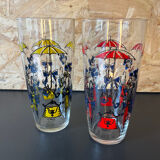 Pair of Italian glass year 50/60