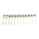 Christofle – 12 Silver-Plated Metal Sauce Spoons Dax Model