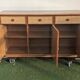 Vintage 1980s rattan sideboard by Roche Bobois