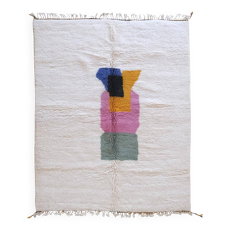 Tapis berbère beni ouarin fait main traditionnelle taille 150 x 250 cm