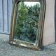Miroir louis Philipe en bois doré sculpté fronton arrondi