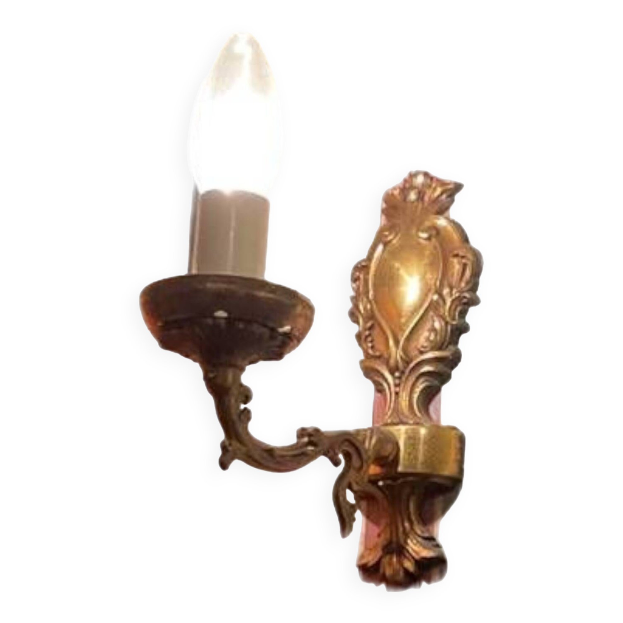 Wall light with a vintage gold bulb, very good condition