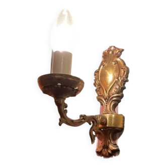 Applique une ampoule dorée vintage TBE