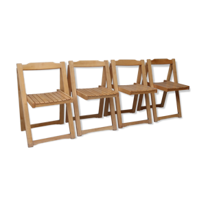 4 chaises pliantes scandinaves
