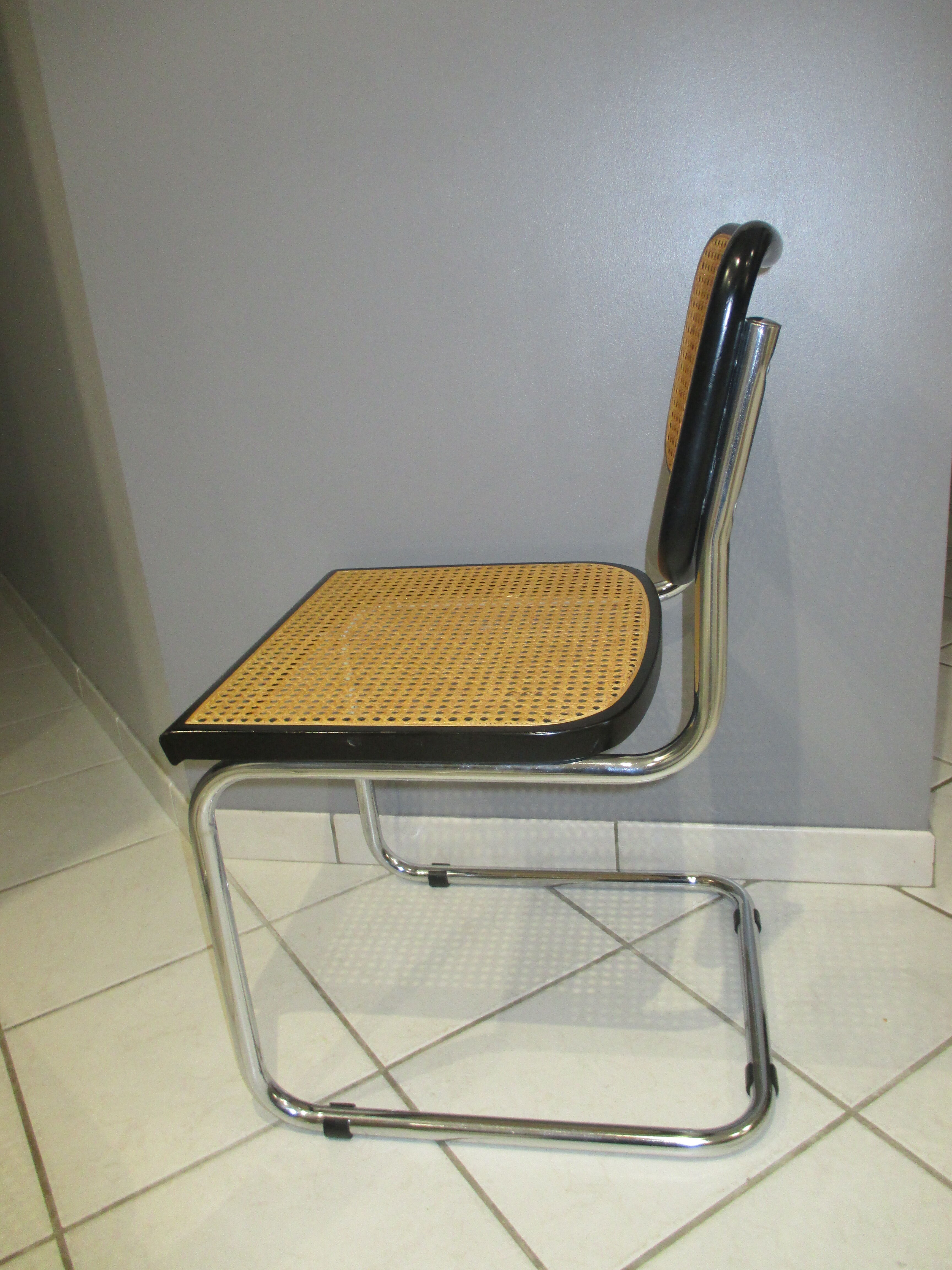 Set of 6 Cesca B32 chairs by Marcel Breuer 80s