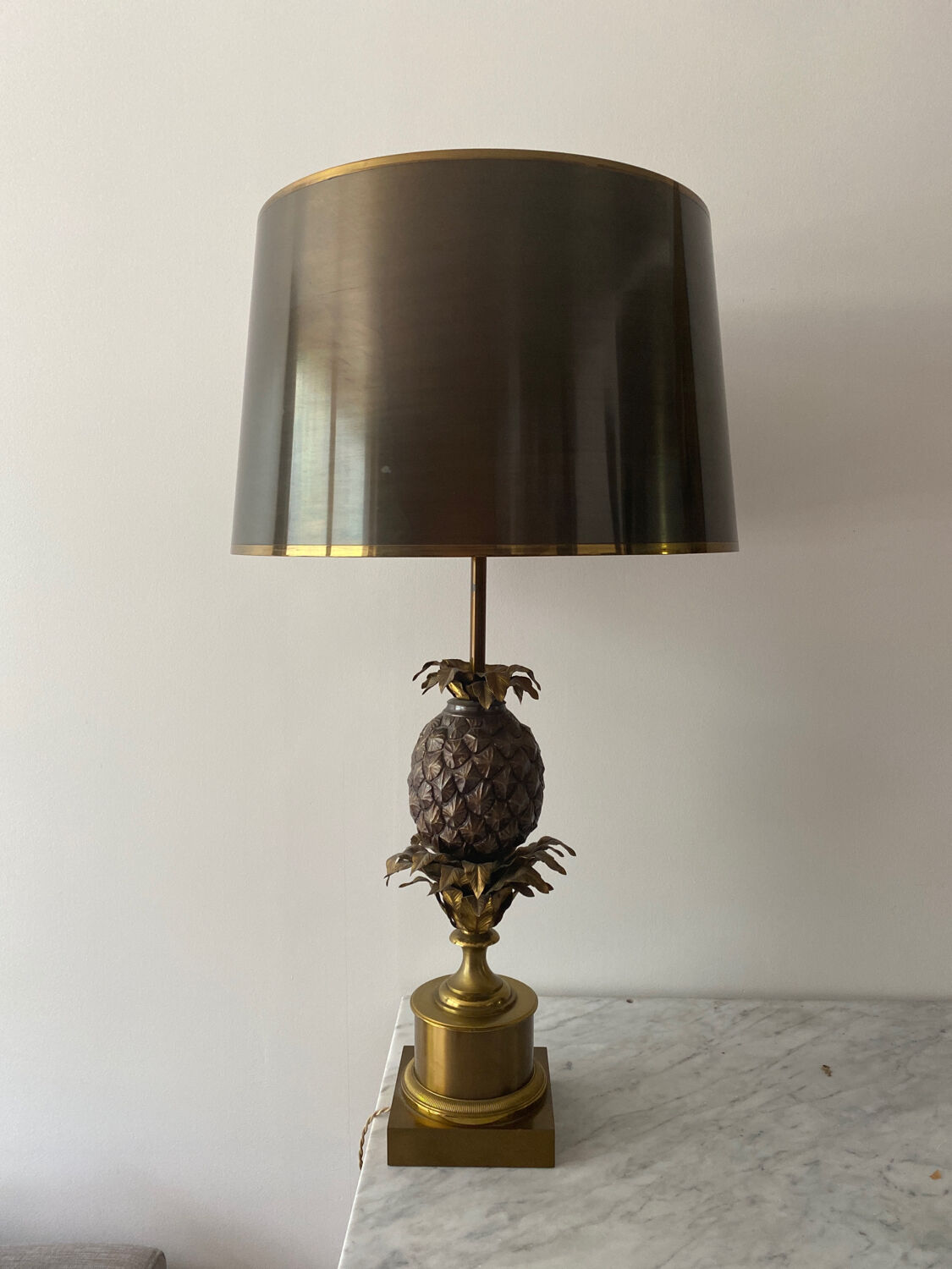 Homemade pineapple lamp Charles