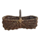 Panier en osier et noisetier