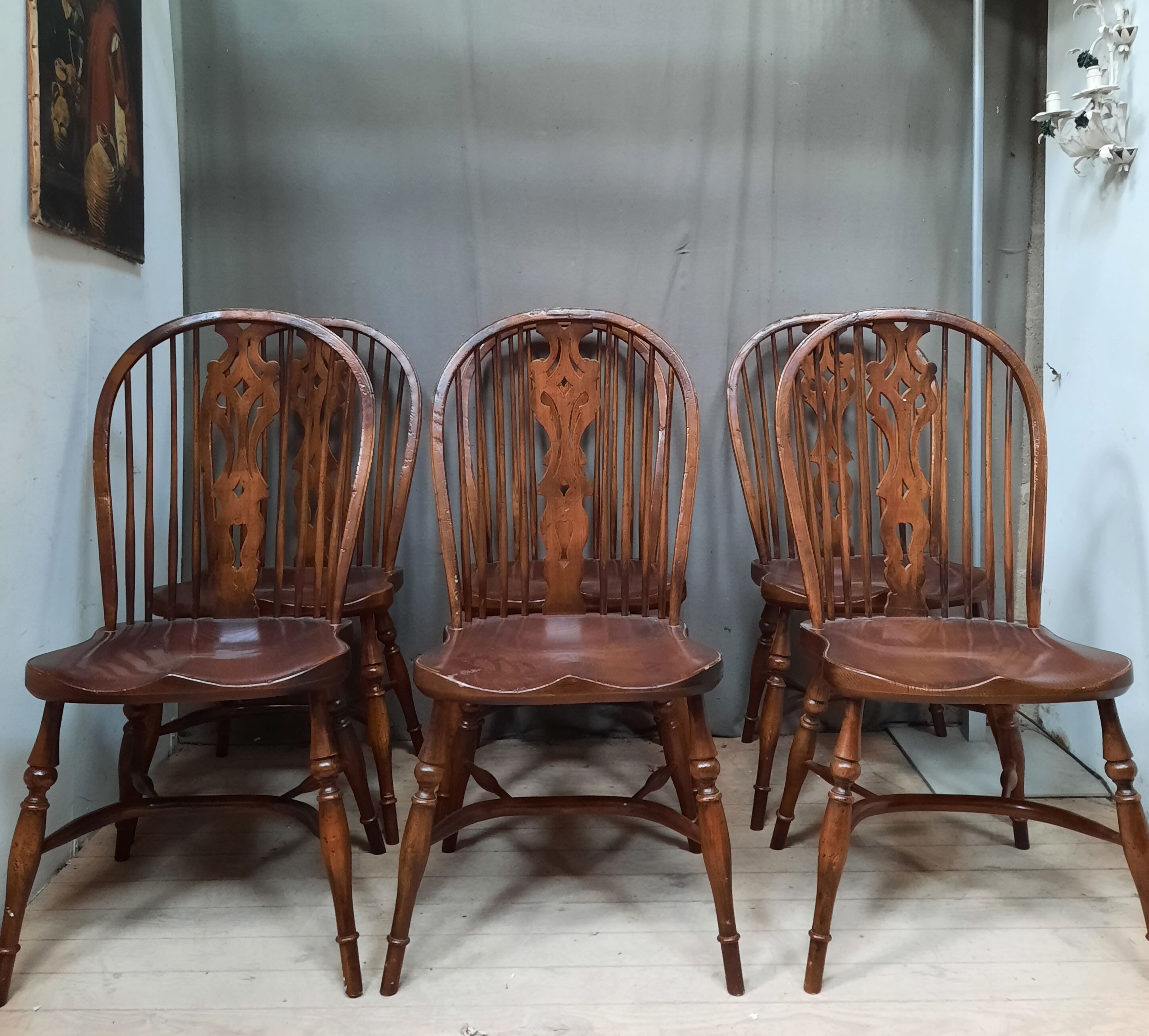 Series of 6 American chairs