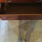 4-drawer chest of drawers – Cherry stain – Imitation Empire style – 80s