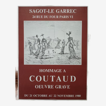 Poster exhibition Tribute to Coutaud
