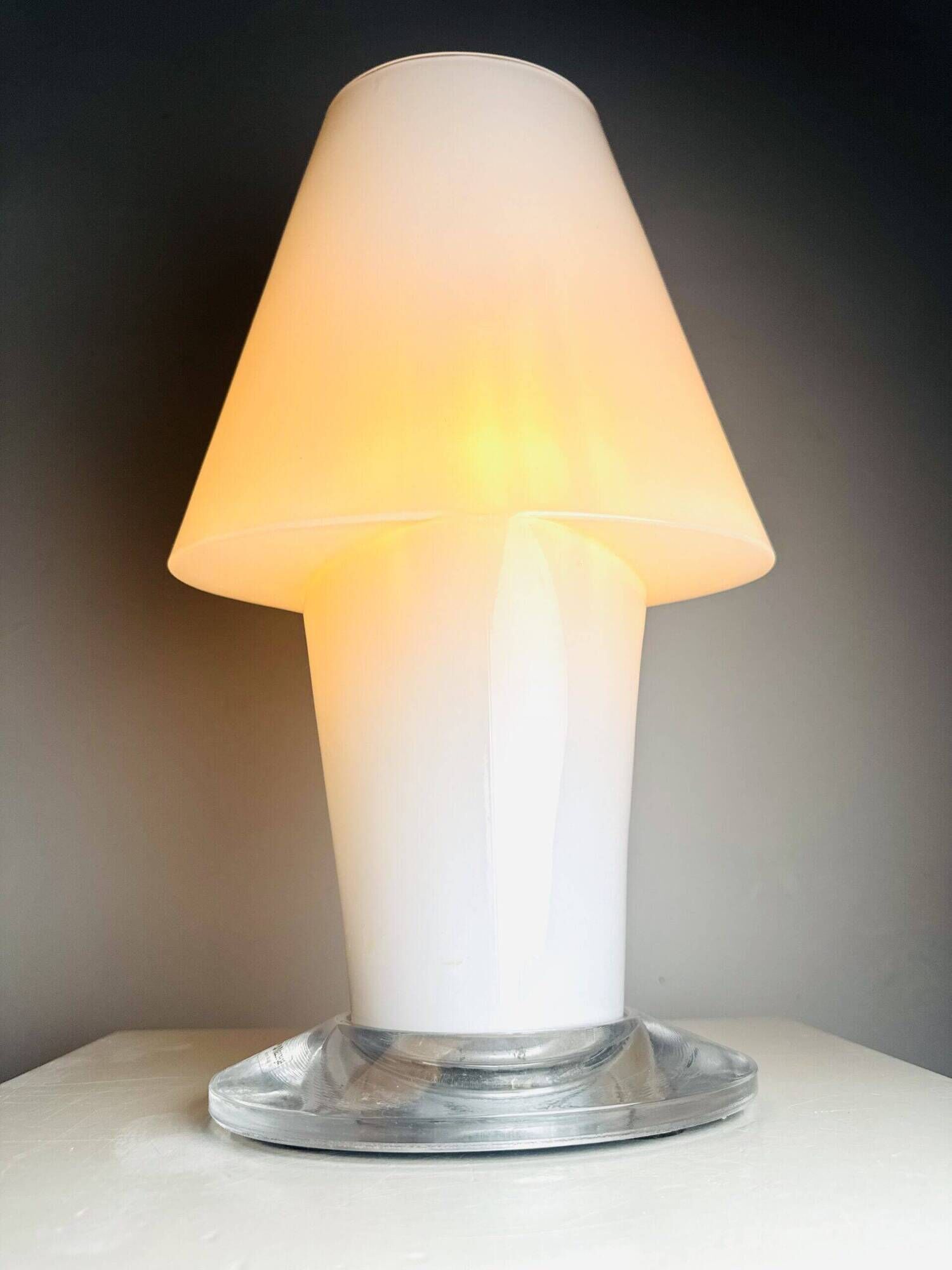 Sculptural Murano Glass Table Lamp By Daniela Puppa For A.V. Mazzega, Italy 1970S
