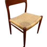 6 Niels Otto Moller chairs model 75
