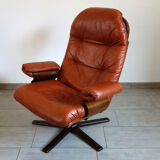 Leather armchair G Mobel, Sweden 60s