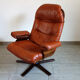 Leather armchair G Mobel, Sweden 60s