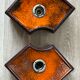 Pair of Fat Lava wall lights