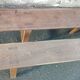 Paire de bancs en chêne 166 cm
