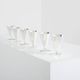 Set of 6 Art Deco silver-plated metal cups by La Maison Desny 1928