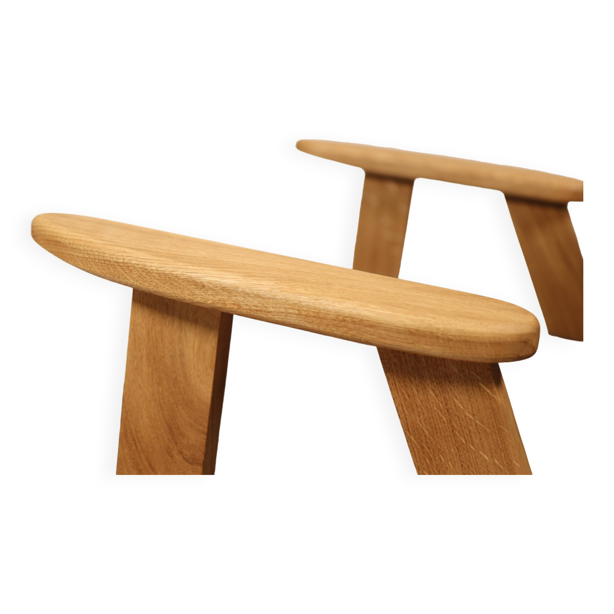 Fauteuil du milieu du siècle, revêtement en laine grise, bois de chêne, chaise longue de Style Vintage après rénovation