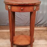 Oval marquette side table