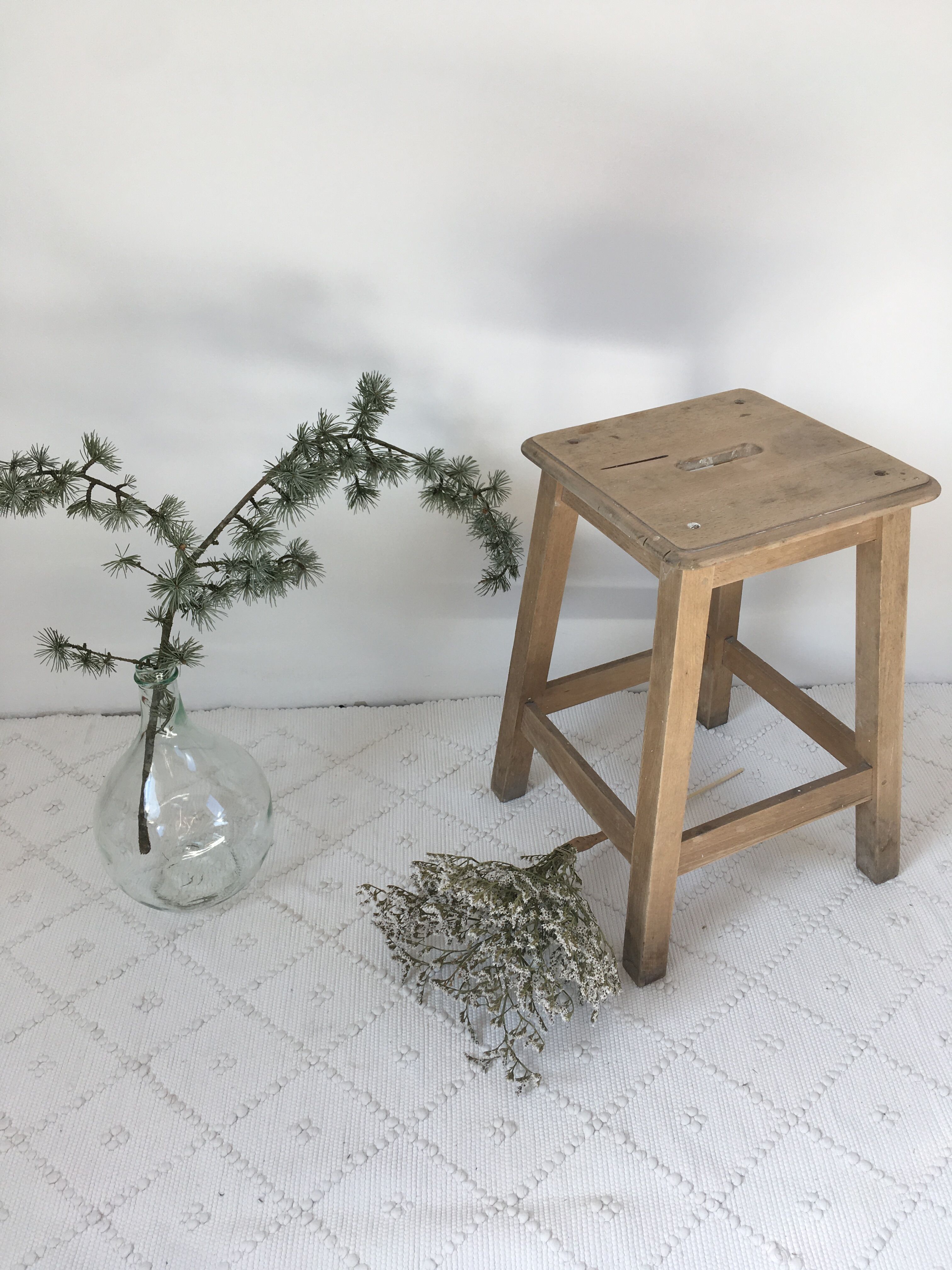 Wooden painter's stool